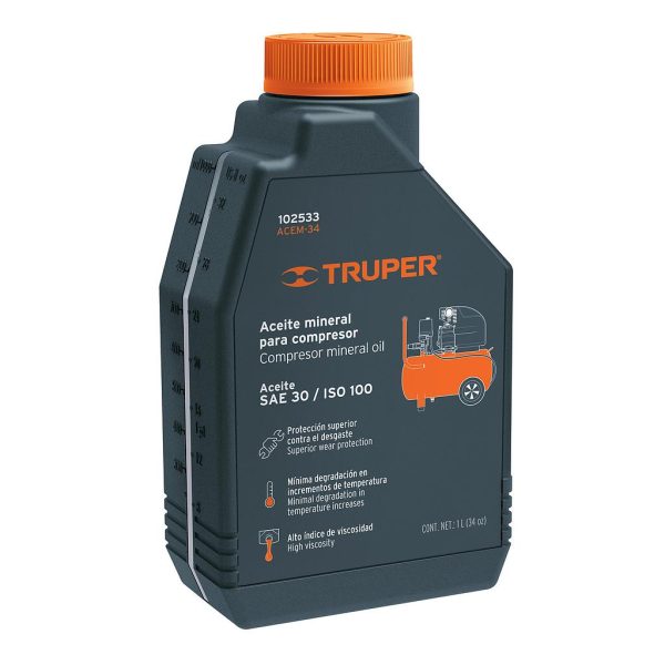 ACEITE MINERAL P/COMPRESOR TRUPER 1L ACEM-34  102533
