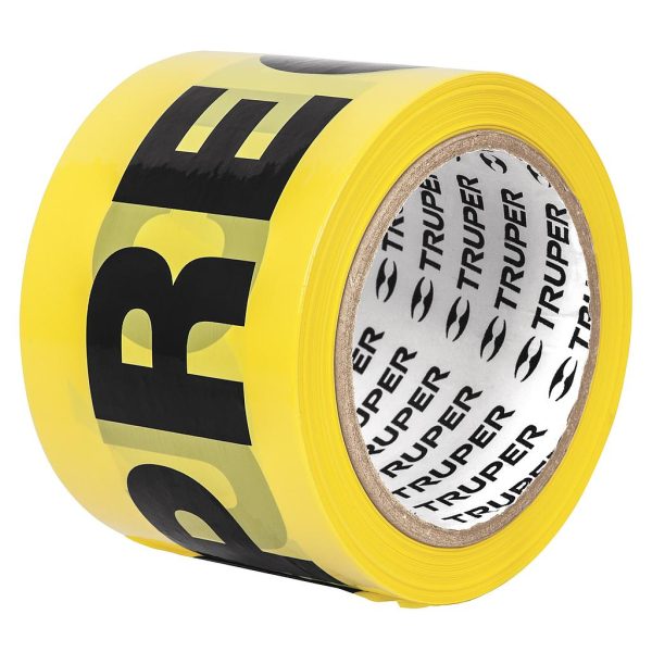 BANDA PRECAUCION AMARILLA 90MTS TRUPER  12578