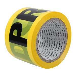 BANDA PRECAUCION PROHIBIDO AMARILLO 100M TRUPER  13995