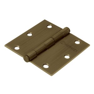 BISAGRA ACERO LATON ANTIGUO HERMEX 3-1/2¨ BC-352P   43252