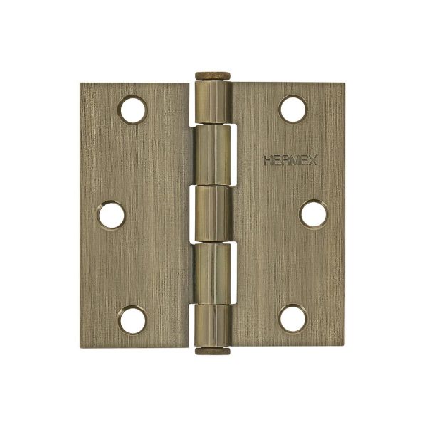 BISAGRA ACERO LATON ANTIGUO HERMEX 3¨  BC-302P   43251