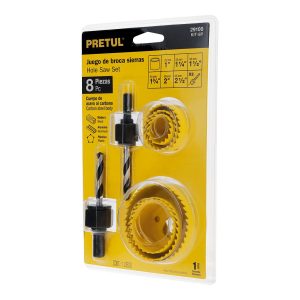 BROCA P/LLAVIN 7-PCS / 1 MANDRIL PRETUL 29100