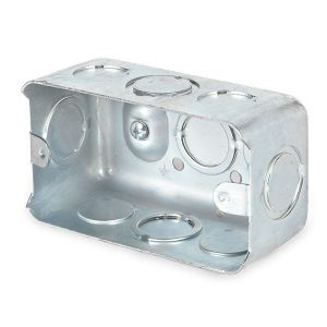 CAJA ELEC D/METAL 2X4 RECT 1/2-3/4 1.5MM GALV PESAD  MB-02-1B