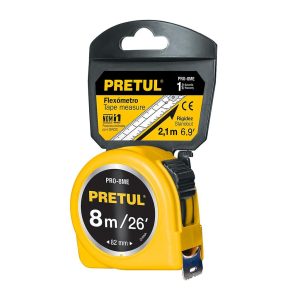 CINTA METRICA PRETUL 8MTS AMARILLO  21603