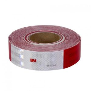 CINTA REFLECTIVA ADHESIVA ROJA P/CARRO 3M 1-PIE ROLLO 150PIE 7010344036