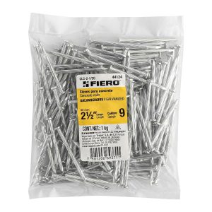 CLAVO P/CONC GALV 2-1/2 FIERO BOLSA 2.2 LBS   44124