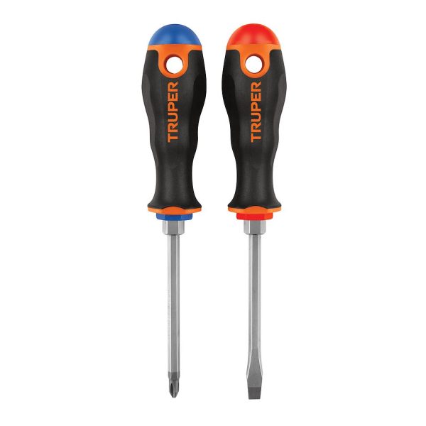 DESARMADORES TRUPER DUO 1/4X4  2-PCS  19622