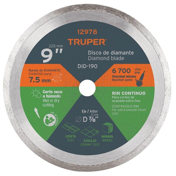 DISCO DIAMAN 9 TRUP DDT-806C LISO   12978