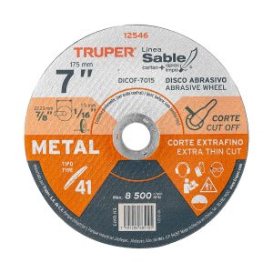 DISCO P/METAL  7X1/16X7/8 1.5MM T1 TRUPER  12546