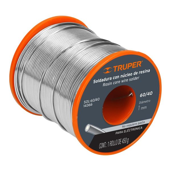 ESTAÑO EN ROLLO 60-40 1-MM 76-MTS TRUPER  14366