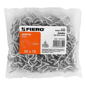 GANCHO ABIERTO 1-1/4 CROMADO 20X70  AR-20A 144 PCS FIERO   44380