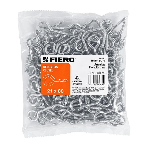 GANCHO DE OJO 1-1/2  21X80 AR-21C 144-PCS  FIERO   44374