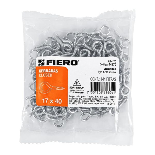 GANCHO DE OJO 1/2  17X40 AR-17C   144-PCS  FIERO   44370