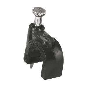 GRAPA AISLANTE P/CABLE COAXIAL 8MM NEGRA 20PCS VOLTECK  48281