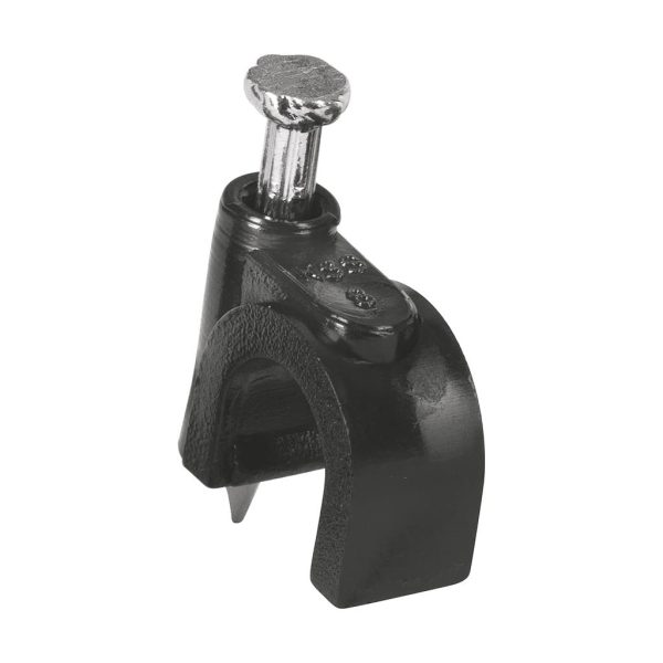 GRAPA AISLANTE P/CABLE COAXIAL 8MM NEGRA 20PCS VOLTECK  48281