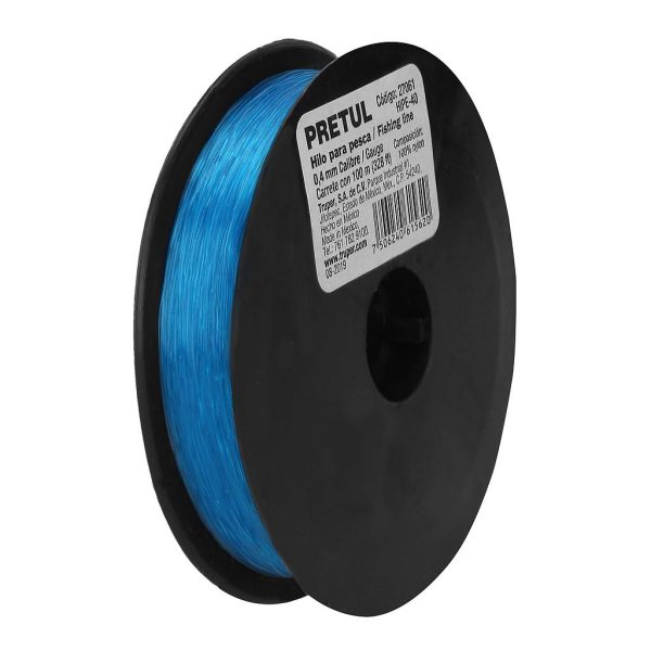 HILO PESCAR 0.40MM X 100MTS PRETUL AZUL  27061