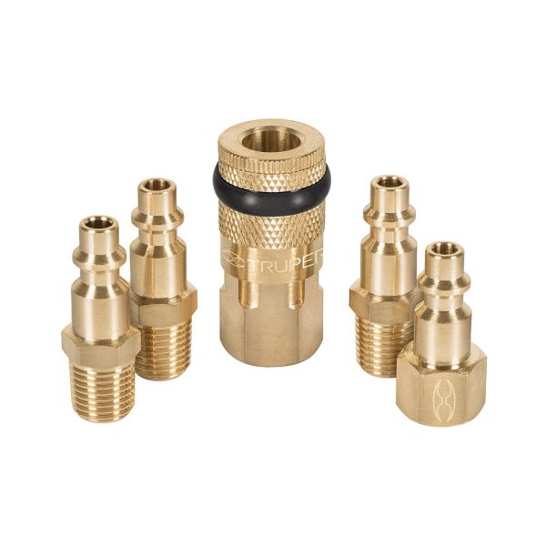 JUEGO COPLE/CONECTORES P/COMPR F/M 5PCS TRUPER  19081
