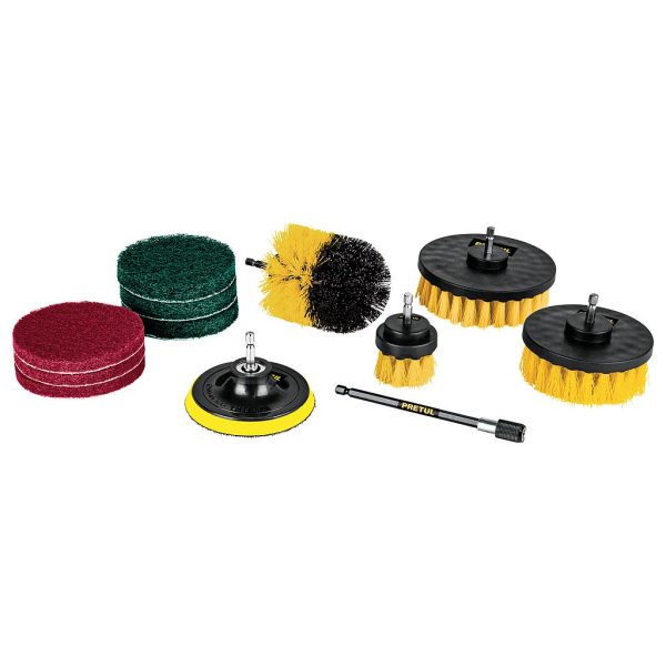 JUEGO DE CEPILLO MULTI P/TALADRO 12PCS PRETUL 27191