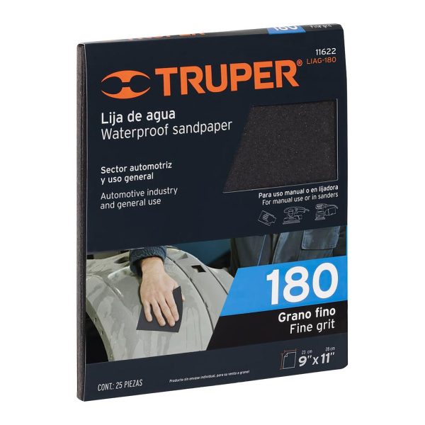 LIJA P/HIERRO LIAG-180 D/AGUA TRUPER   11622