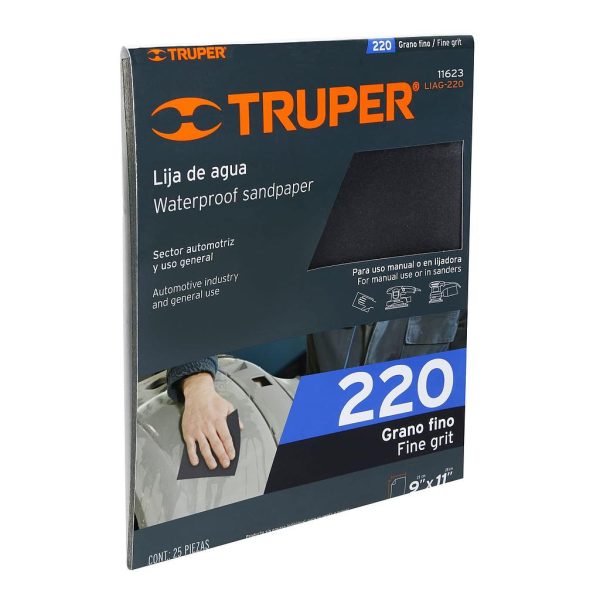 LIJA P/HIERRO LIAG-220 D/AGUA TRUPER   11623