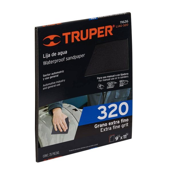 LIJA P/HIERRO LIAG-320 D/AGUA TRUPER   11626