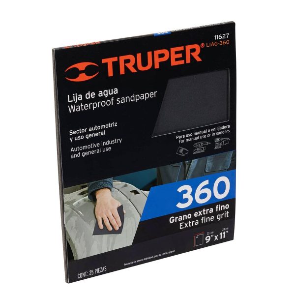 LIJA P/HIERRO LIAG-360 D/AGUA TRUPER   11627