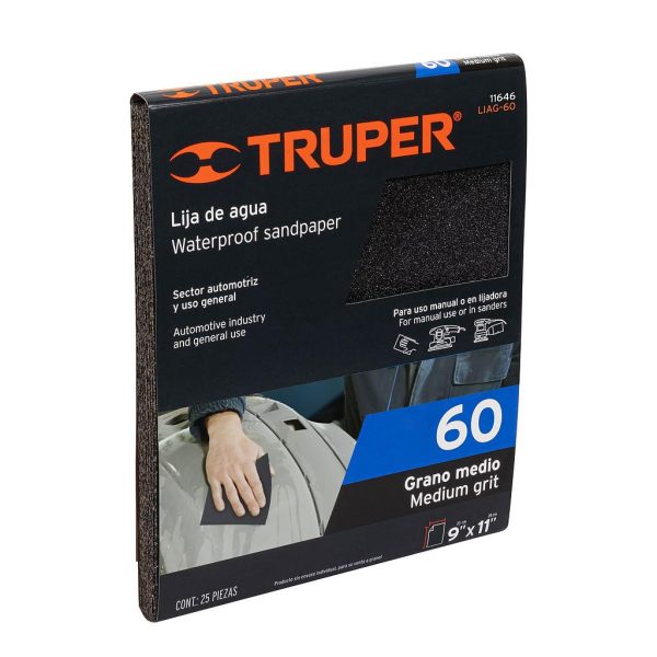 LIJA P/HIERRO LIAG-60 D/AGUA TRUPER  11646