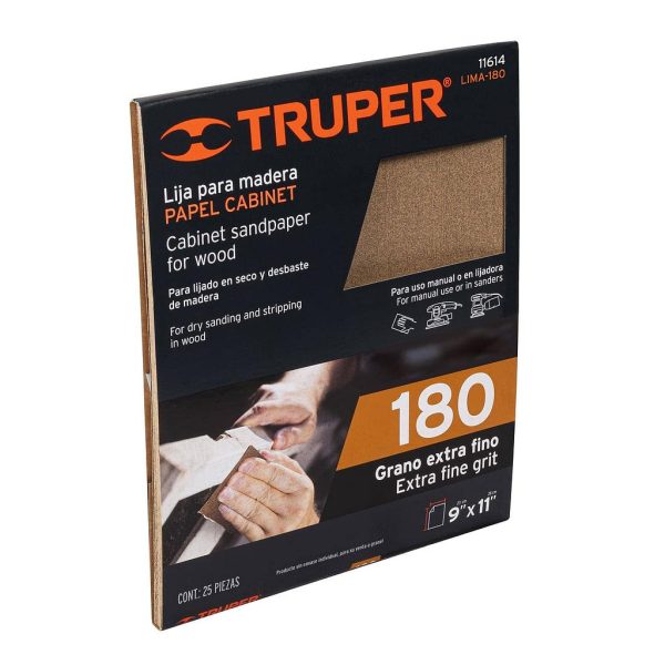 LIJA P/MADERA LIMA-180 TRUPER   11614