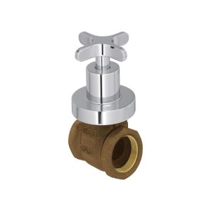 LLAVE DE PASO 1/2" (DN15) CON CAMPANA FLEX CROMADO (DECA)