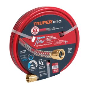 MANGUERA JARDIN 1/2  50'REFORZ 4 CAPAS TRUPE   19791