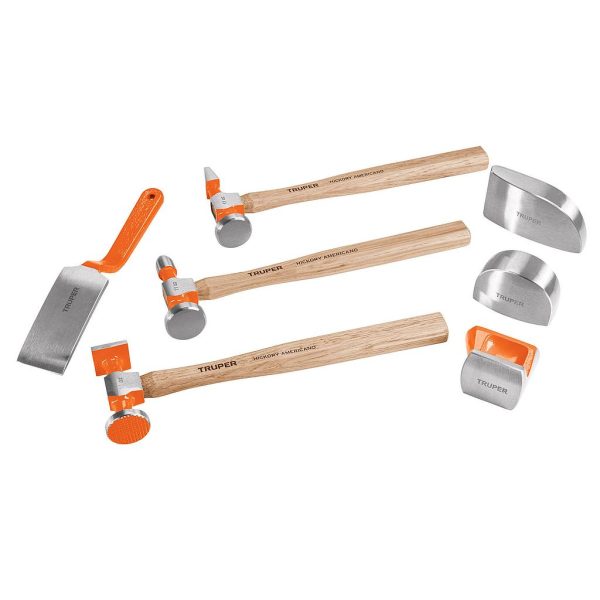 MARTILLO P/HOJALATERO C/ENTIBADORES 7-PCS TRUPER 100785