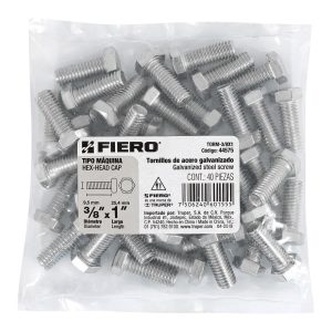 PERNO CABEZA HEXAG 3/8X1 FIERO 40-PCS  44575