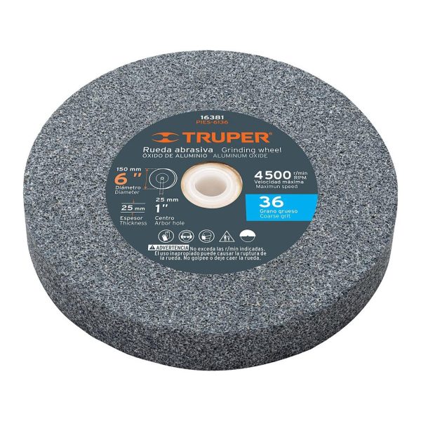 PIEDRA P/ESMERIL DE 6" PIES-6136 TRUP   16381