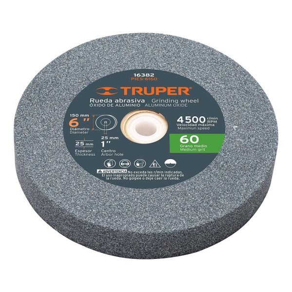 PIEDRA P/ESMERIL DE 6" PIES-6160 TRUP   16382