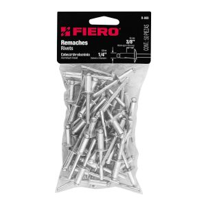 REMACHE D/ALUM   1/4X3/8  FIERO BOLSA 50PCS  44533