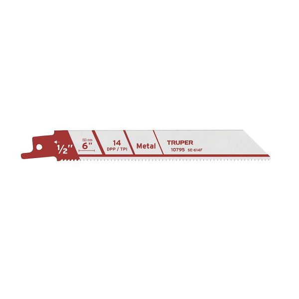 SEGUETA P/SIERRA SABLE 6" CORTE DE METAL 2PCS TRUPER 10795