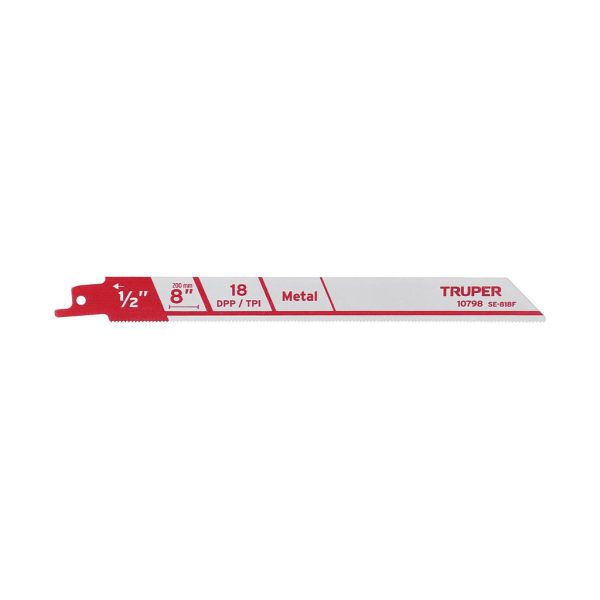 SEGUETA P/SIERRA SABLE 8" CORTE DE METAL 2PCS TRUPER 10798