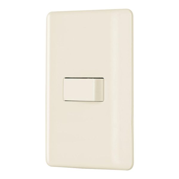 SWITCH SENC VOLTECK BASIC C/PLACA MARFIL PA-APSE-BI 26642