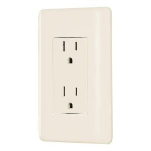 TOMA DOBLE VOLTECK BASIC C/PLACA MARFIL CODO-BI 26637