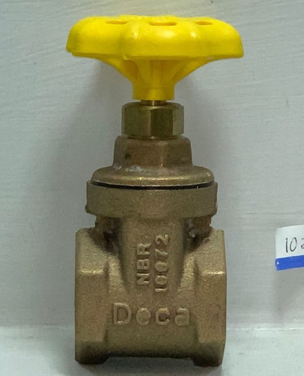 VALVULA COMPUERTA ROSCADA 1" 80 PSI DECA (BR) (1510)