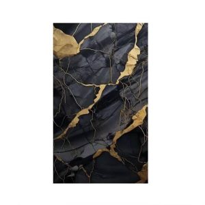 fnWPC Lamina Pared Marmol Negra Oro (25CM 7MM 5.95M)