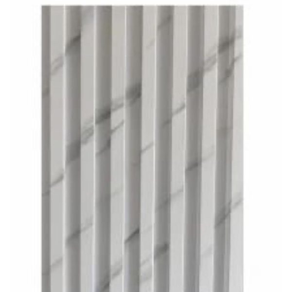 fnWPC Pared Ranurado Gris Marmol (25CM 7MM 5.95M)