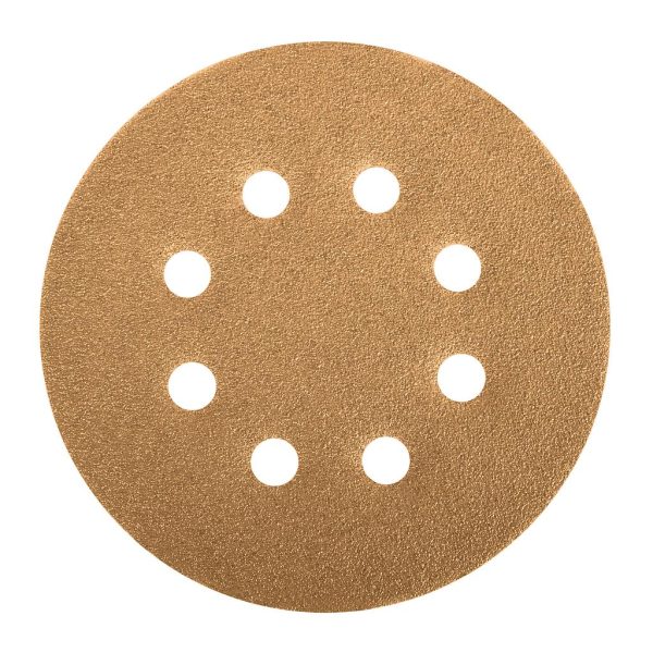 DISCO DE LIJA P/MADERA 5" GRANO 180 5-PCS DIRO-518 TRUPER  17952