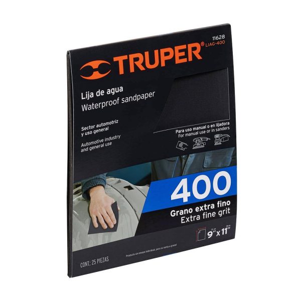 LIJA P/HIERRO LIAG-400 D/AGUA TRUPER 11628   11628